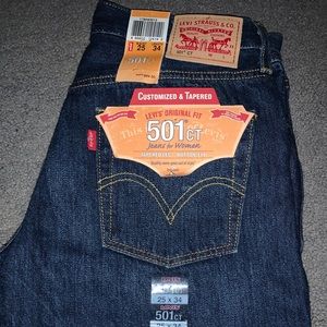 Levi’s 501 CT jeans size 25 NWT